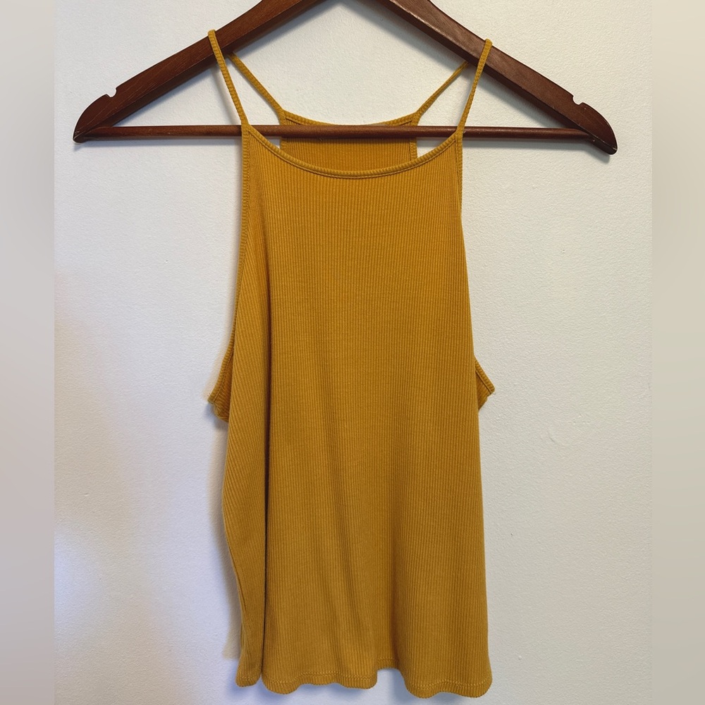 Active USA Mustard Yellow Tank Top SIZE S